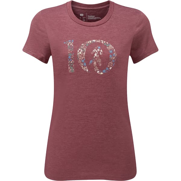 T-shirt TENTREE W WILDFIELDS TEN T-SHIRT CRUSHED BERRY HEATHER
