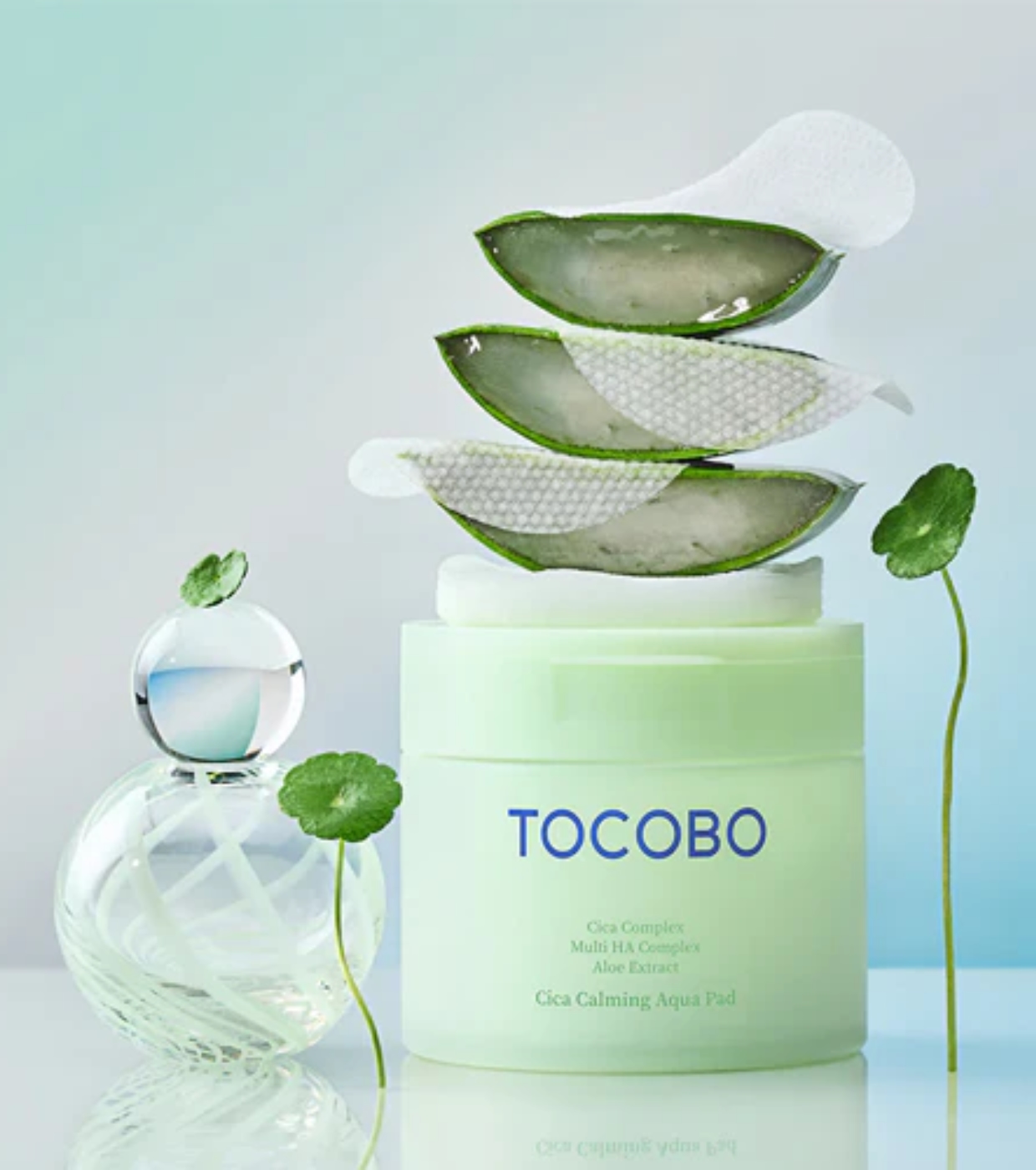 Tocobo - *Cica Calming* - Discos Tônicos Faciais Calmantes Aqua - 60pads