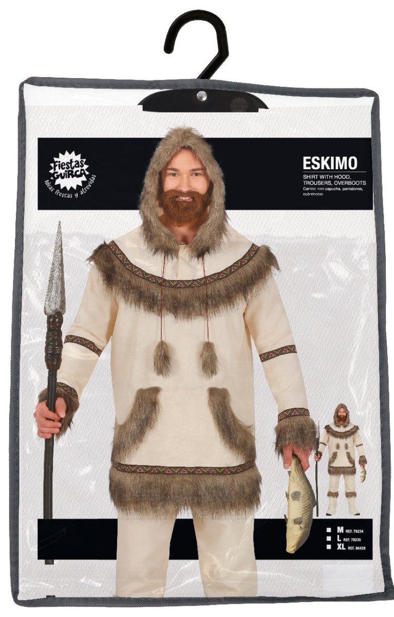 Eskimo Kostuum Heren Beige