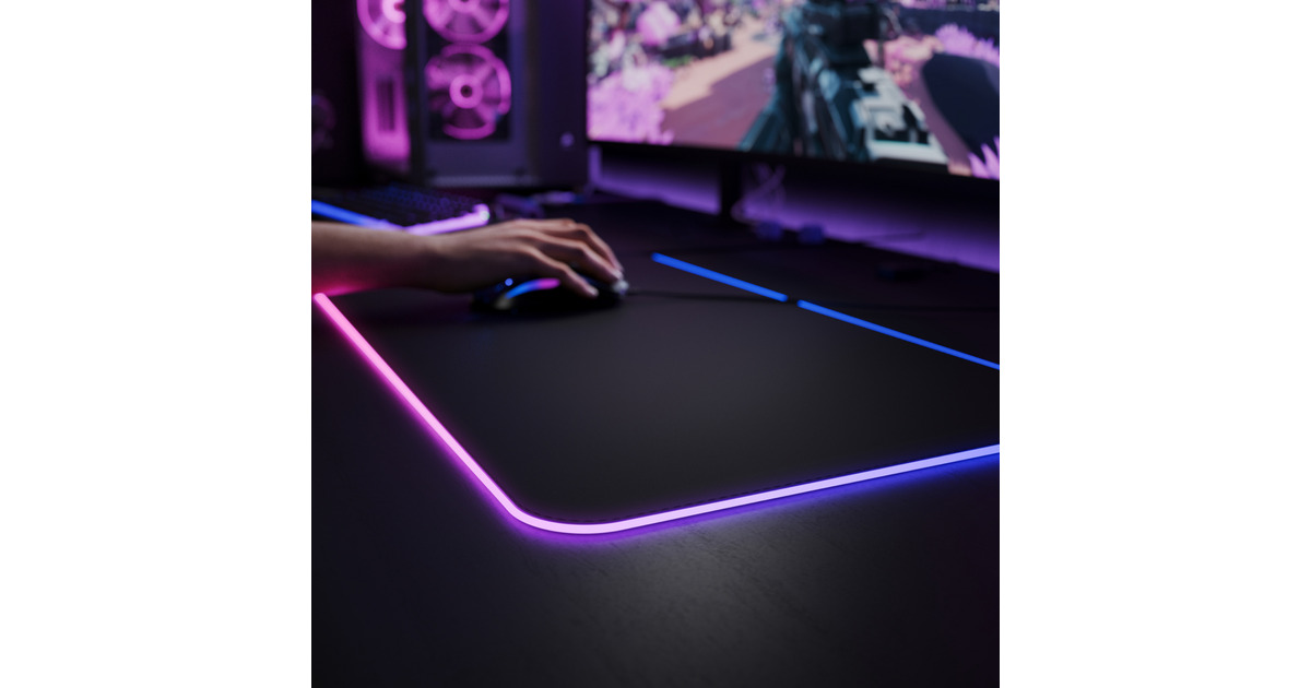 GloriousGMP 2 GLED - 3XL gaming muismat  (Zwart, RGB)