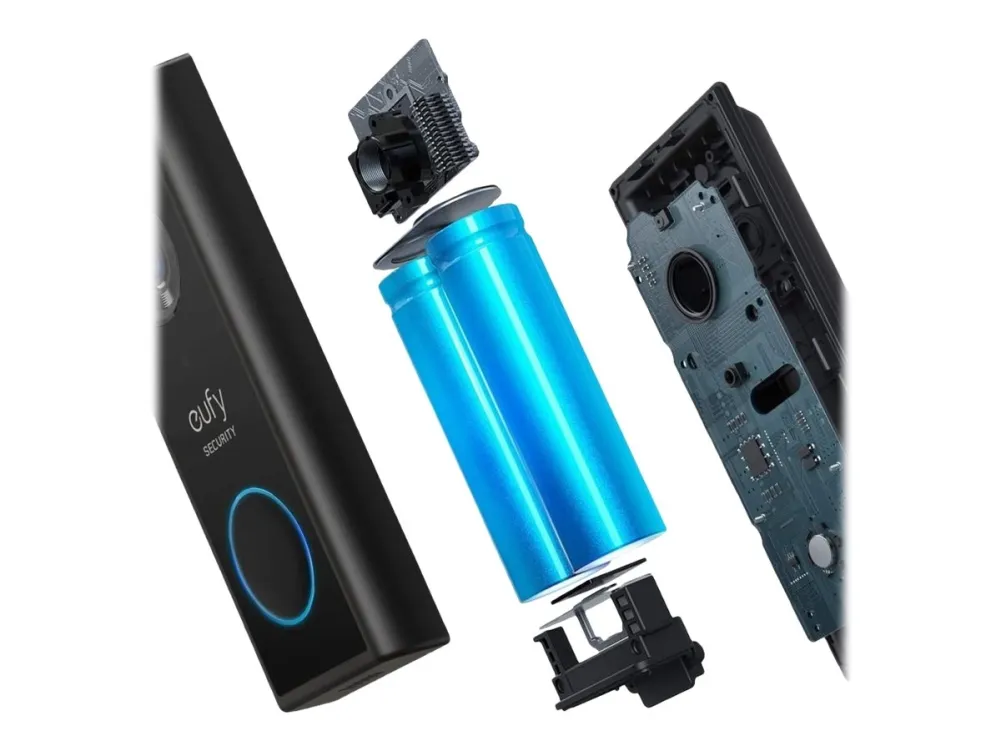Eufy Security Video Doorbell - Dørklokkesæt - trådløs - Wi-Fi - 2.4 Ghz