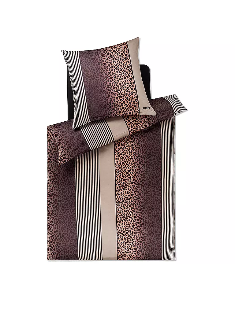 JOOP Satin Bettwäsche LEO 70x90cm / 140x200cm Stone grau