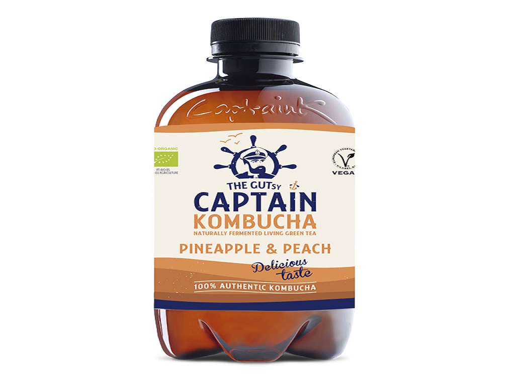 KOMBUCHA THE GUTSY CAPTAIN ANANÁS BIO 400ML