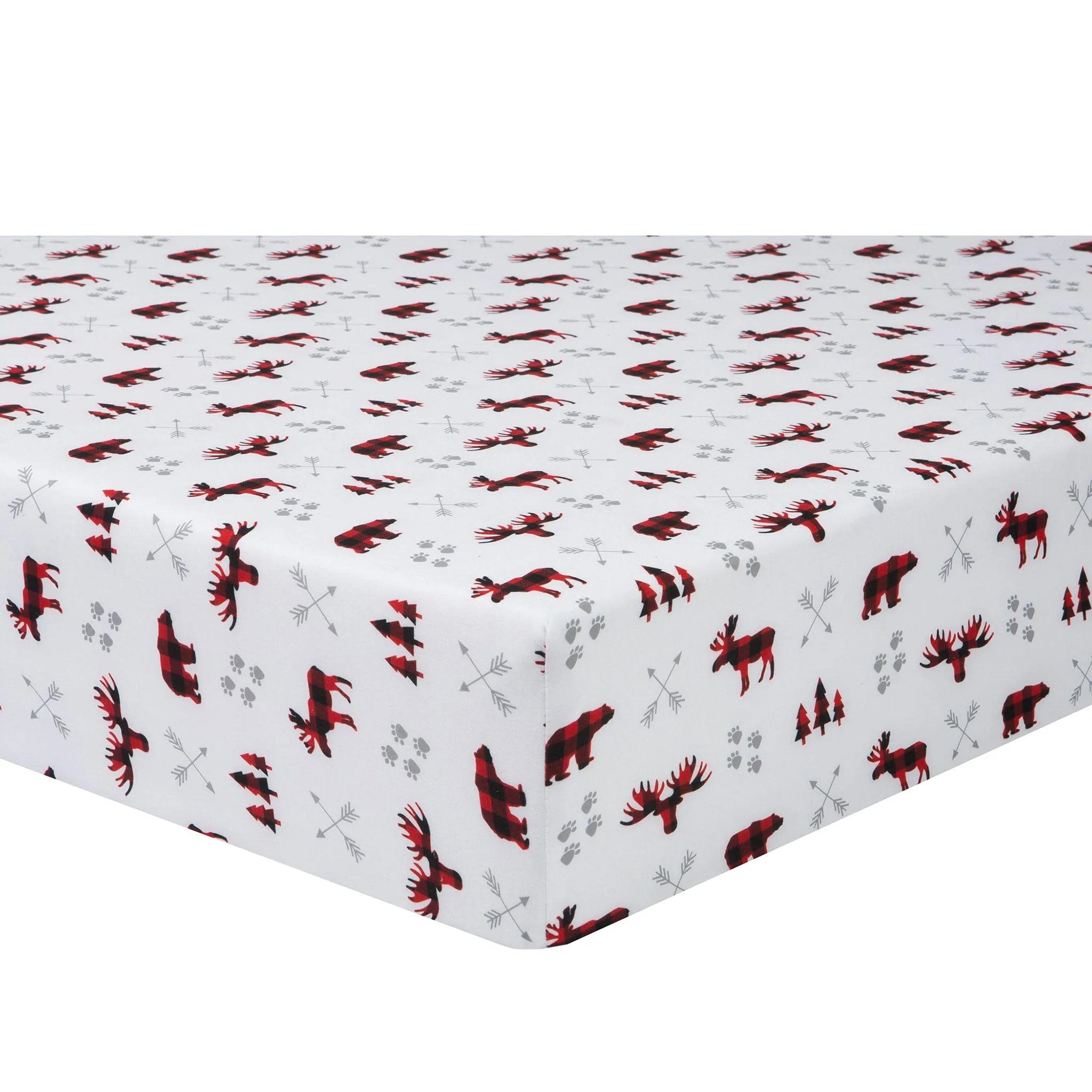 Trend Lab Drap Contour pour Lit de Bébé Paquet de 2 - Orignaux