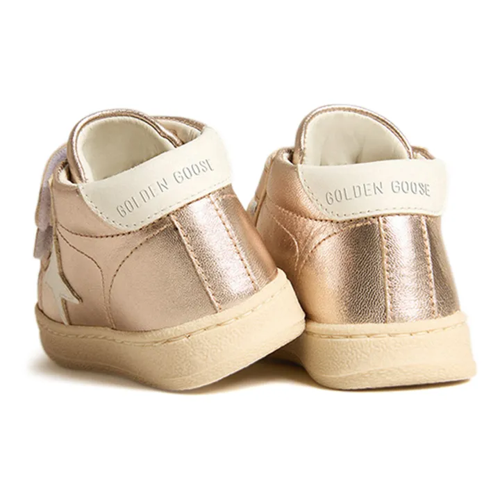 Golden Goose Baskets Scratchs June Laminé | Or rose
