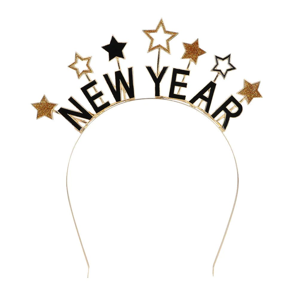 Happy New Year Haarband Sterren