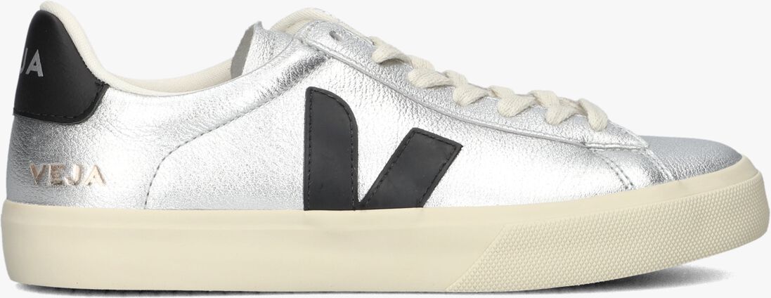 zilveren veja lage sneakers campo