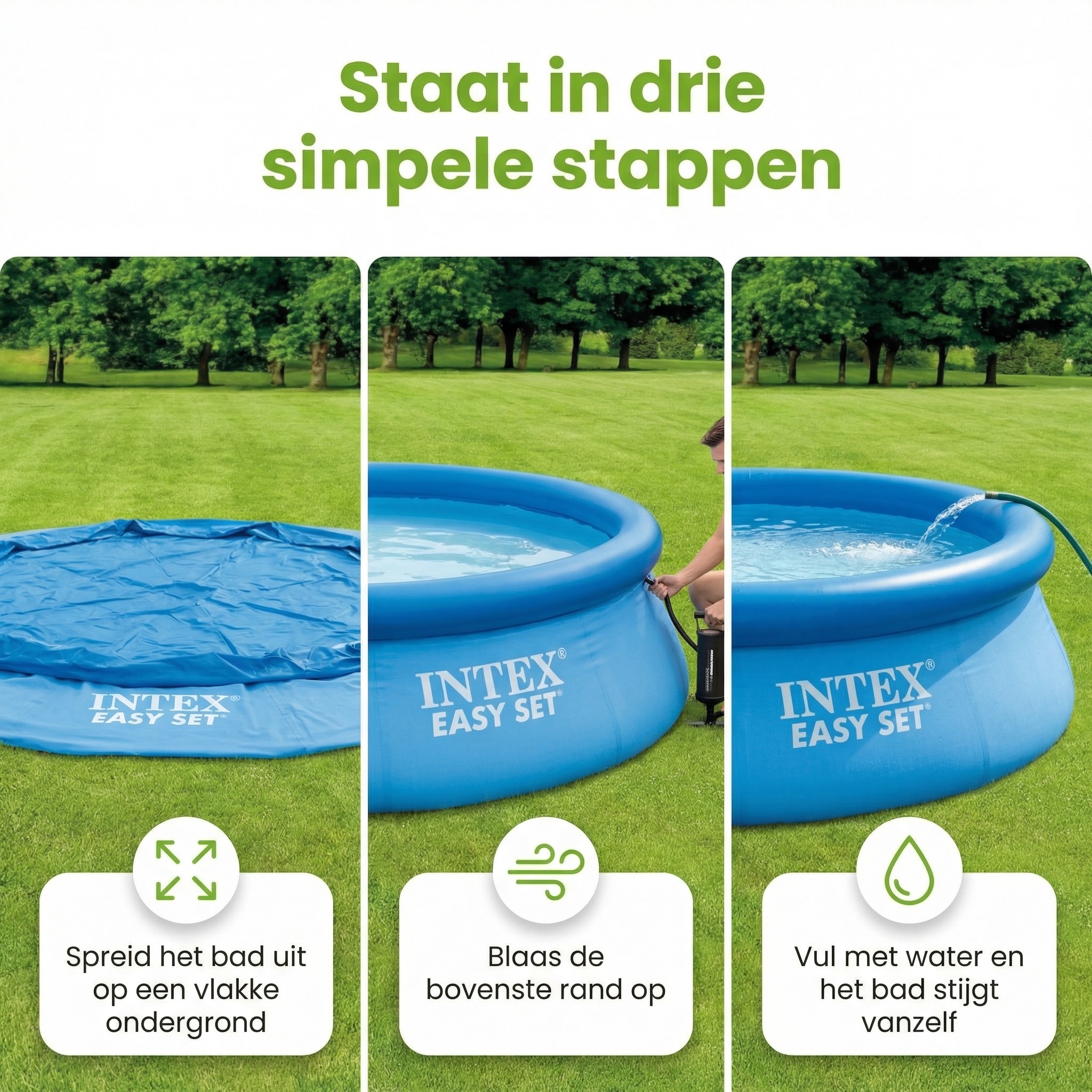 Intex easy set 305x76cm zwembad – 3-delig