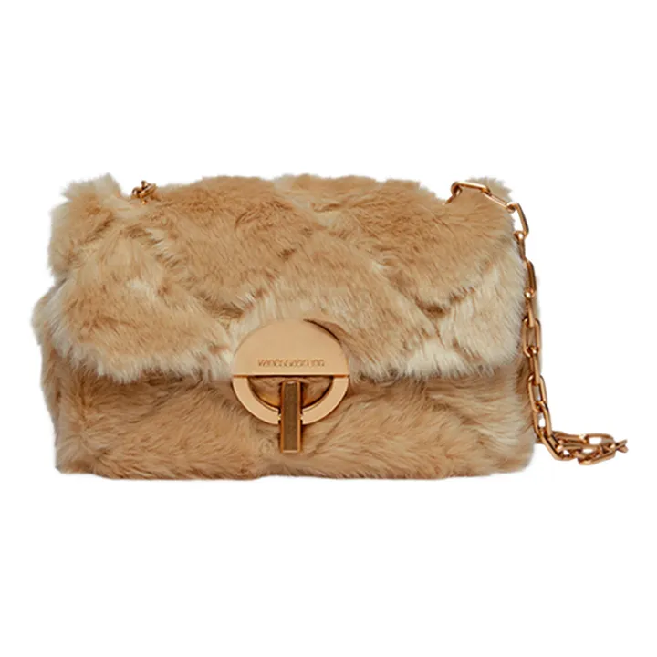 Vanessa Bruno Sac Nano Moon Fausse Fourrure | Beige