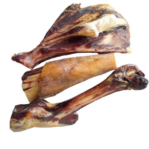 Ossos de porco ibérico Dognia, sabor presunto, para cães.