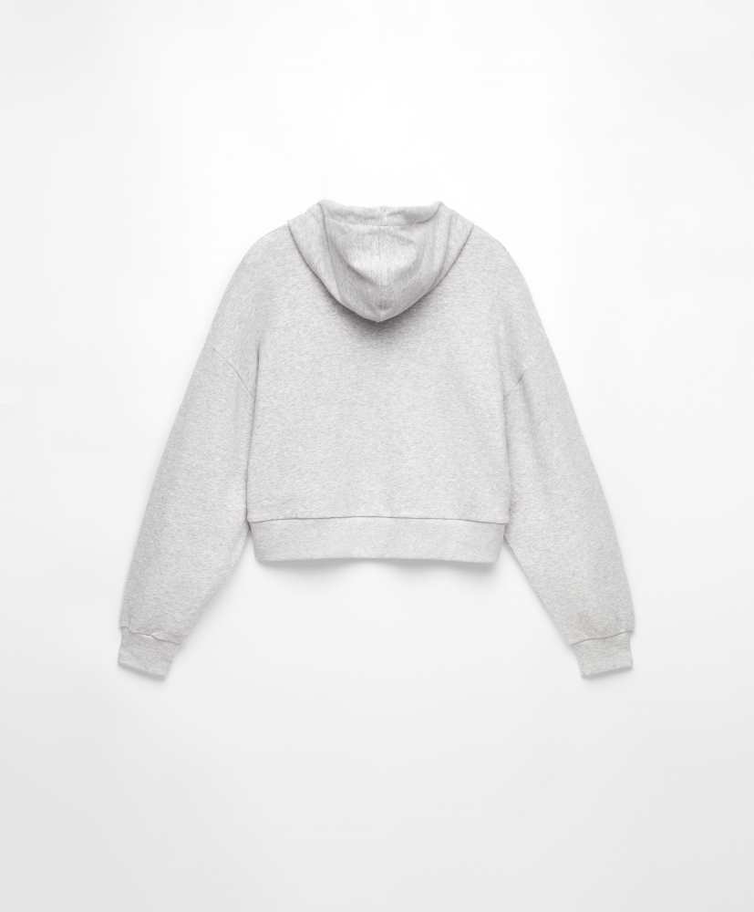 Moletom cropped com logo