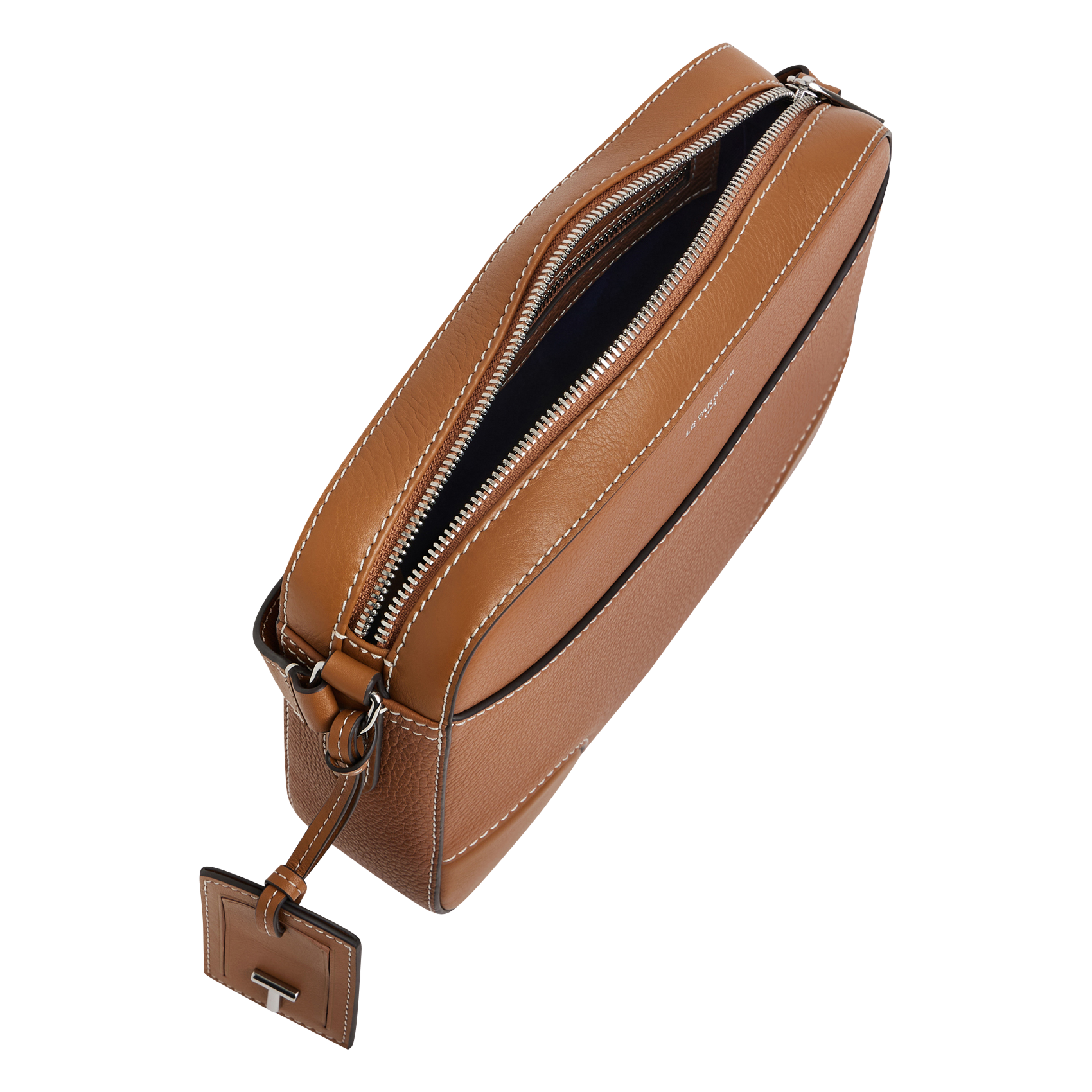 ROMY - Sac bandoulière en cuir grainé| Marron