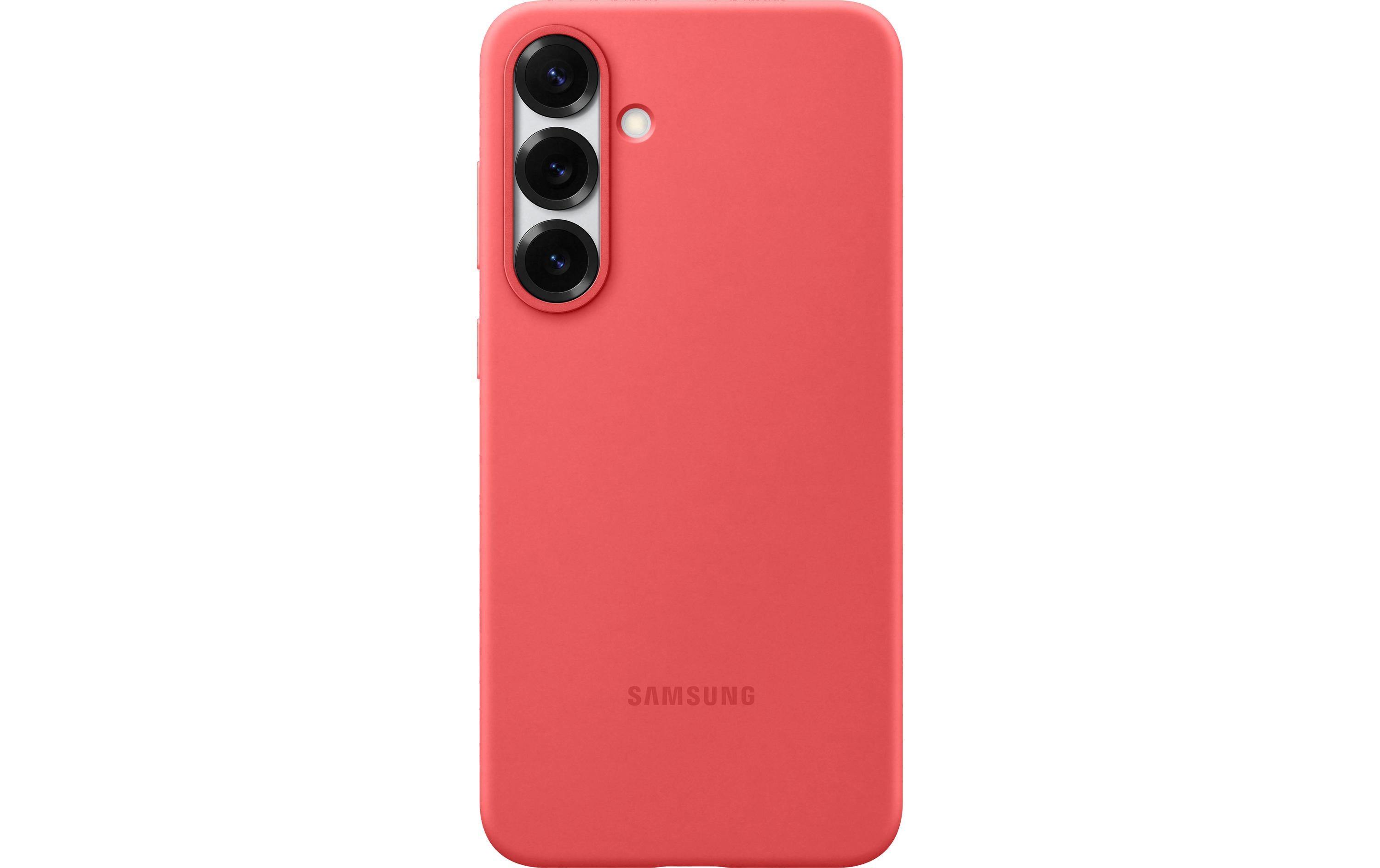 Back Cover Silicone Galaxy S25+ RotModerne Handyhülle aus ultradünnem und griffigem Silikon für das Samsung Galaxy S25+