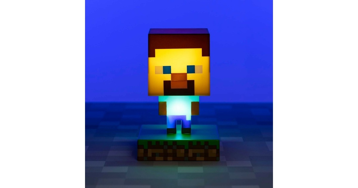 PaladoneMinecraft: Steve Icon Light verlichting  (Houtkleur)