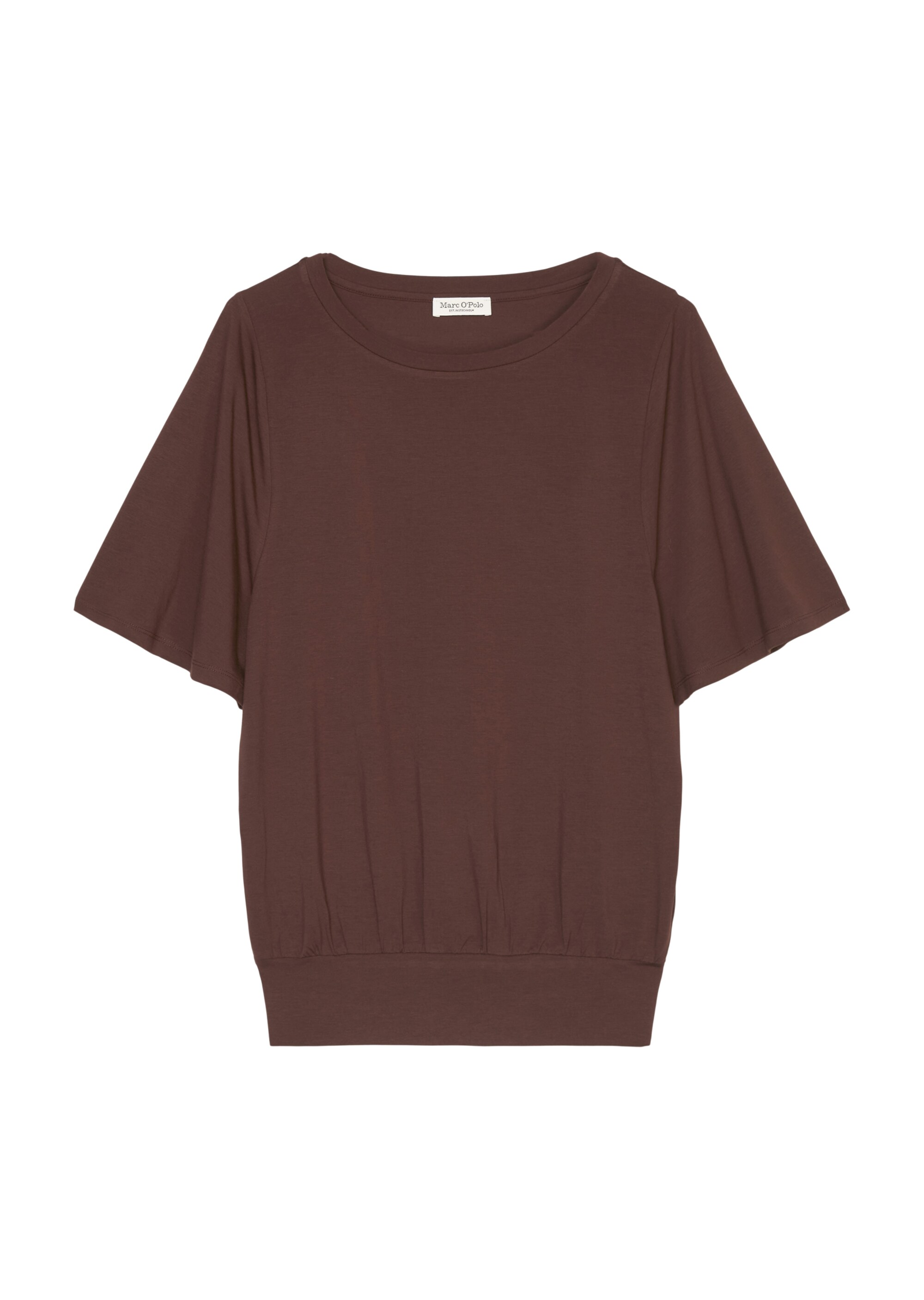 T-Shirt mit Bund-Abschluss regular mit TENCEL™ Modal