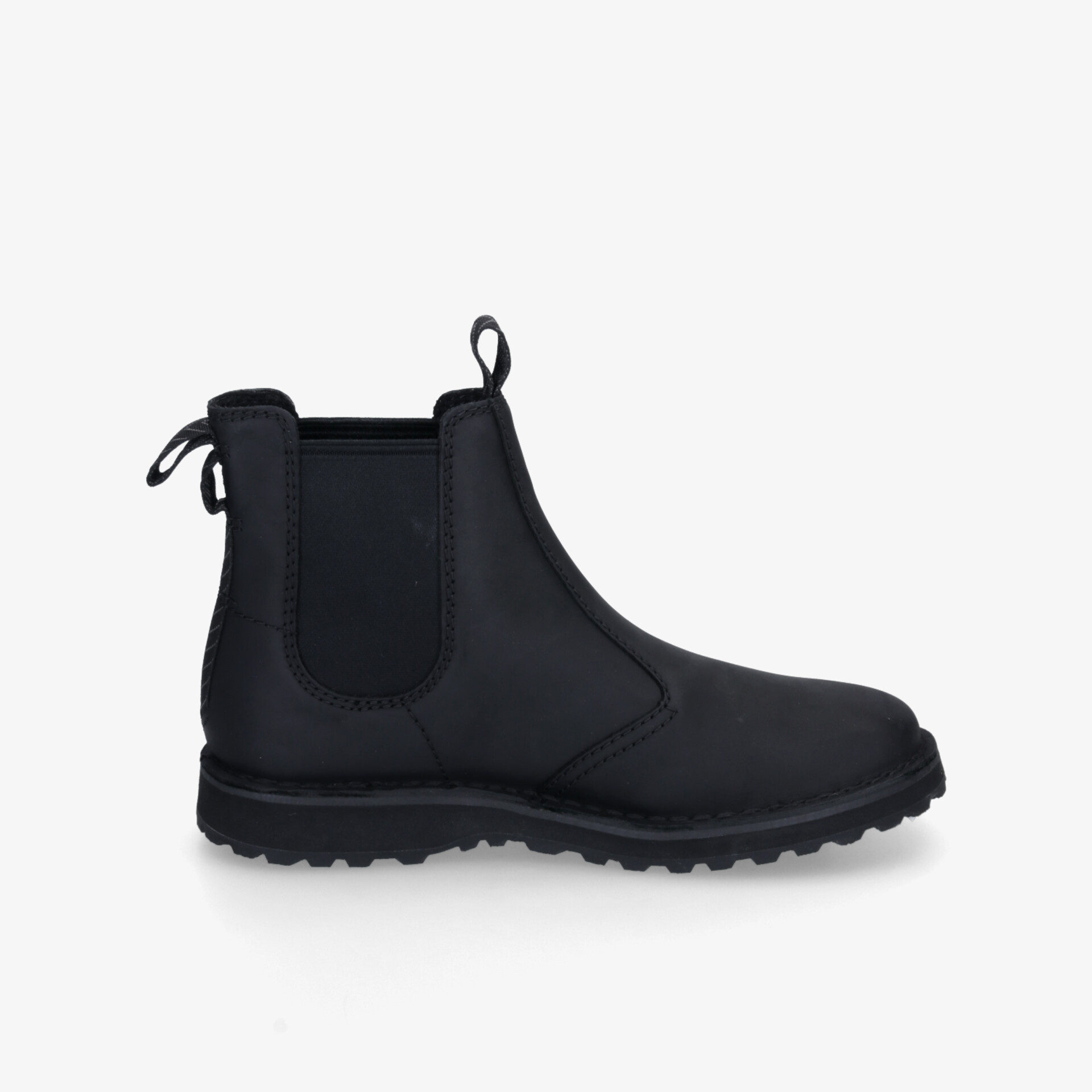 Clarks Solsbury Easy Black Leather Herren Chelsea Boots