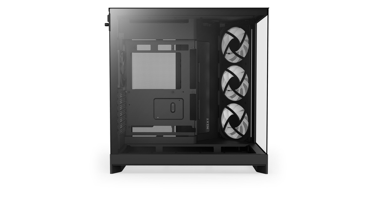 NZXTH9 Flow RGB midi tower behuizing  (Zwart (mat) | 2x USB-A | 1x USB-C | RGB | Tempered Glass)