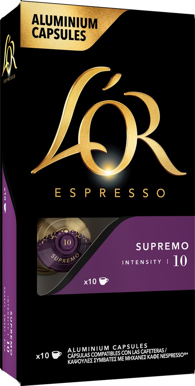 L'Or Espresso 10 Supremo kaffekapsler 4028598