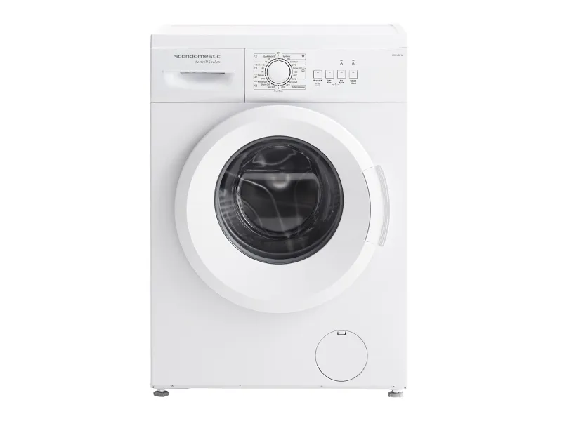 Scandomestic WAH 1506 W - Vaskemaskine - bredde: 59.5 cm - dybde: 40 cm - højde: 85 cm - 6 kg. - 1200 rpm - hvid