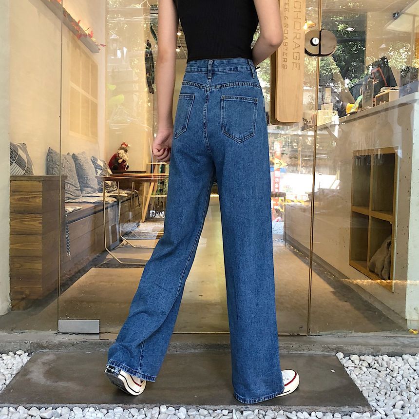 Iduna - High-Waist Wijde Jeans