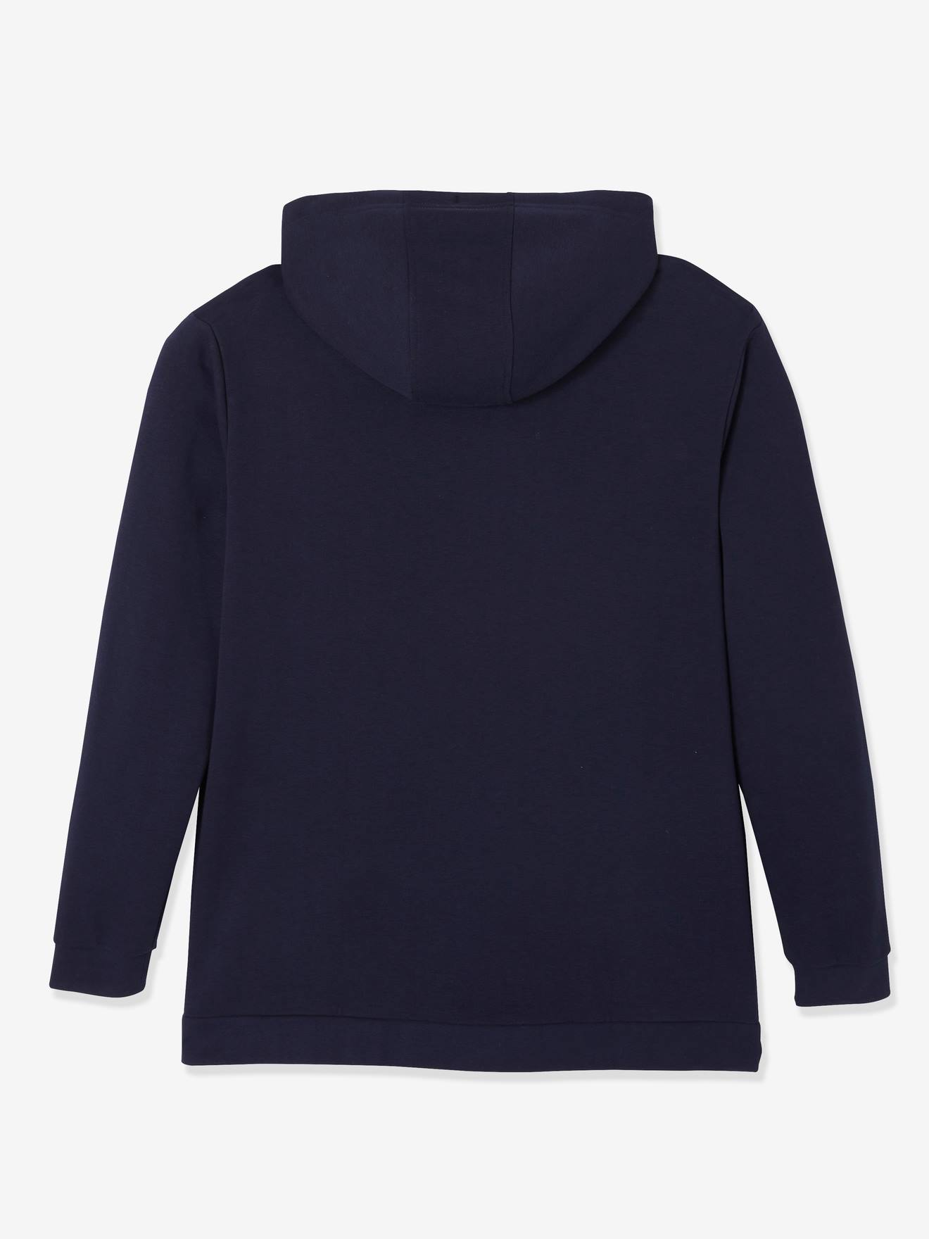 Moletom azul escuro liso para gestantes e pós-parto
