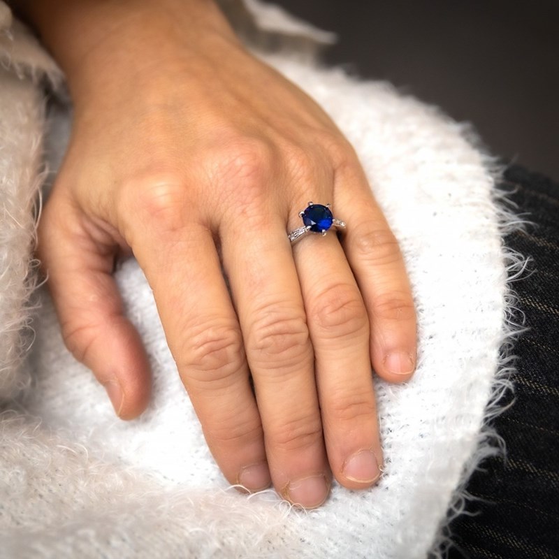 Bague Femme Rhodium LYRAE