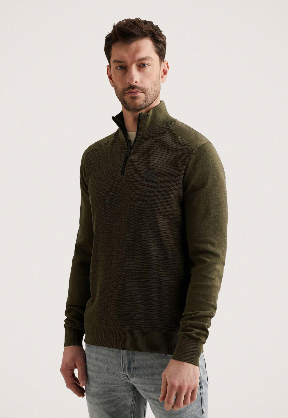 PME Legend Cotton/Modal Half Zip Trui