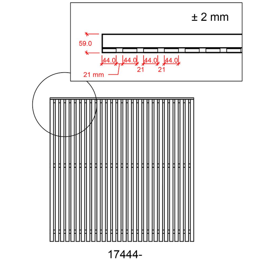 LEVEGG PLUS SENDAI 180X180CM HVIT