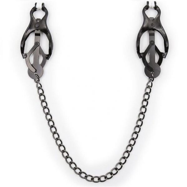 Ohmama Pinças Mamilos Japoneas com Cadena Negra D 230018