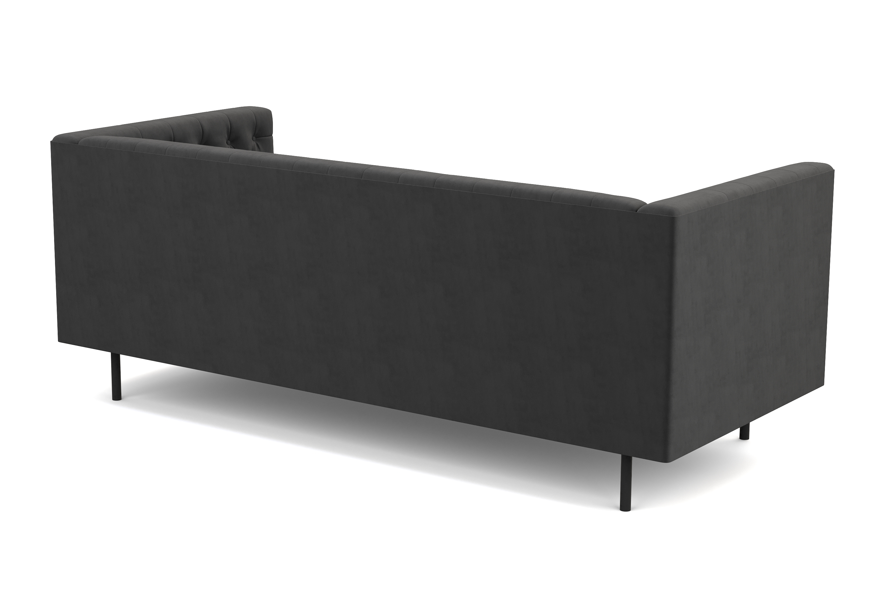 Sofa Samt CEDRIC 3-Sitzer anthrazit