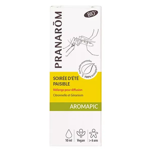 Pranarom Aromapic Synergies Pour Diffuseur Soirée d'Eté Paisible Bio 10ml