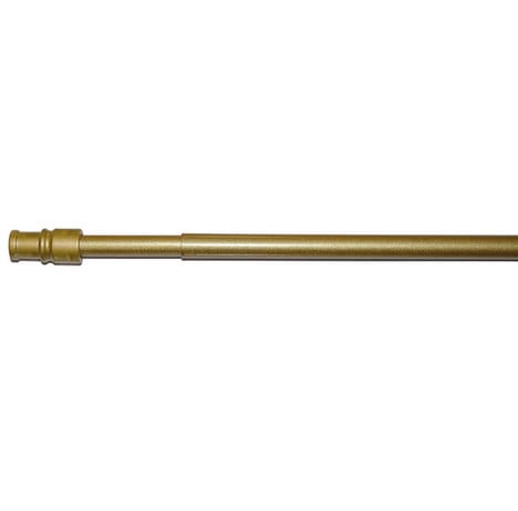 Scheiben-Gardinenstange - Messing matt - 85-135 cm