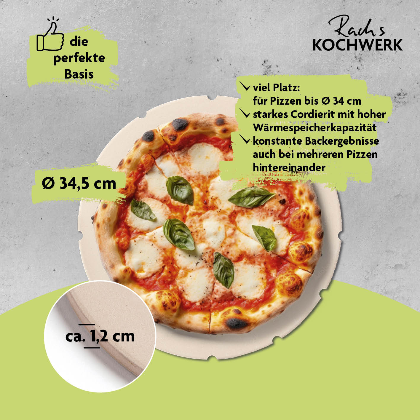 Rachs KOCHWERK Gas-Pizzaofen D 55cm