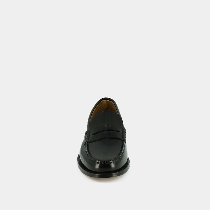 Mocassins  en cuir glacé noir