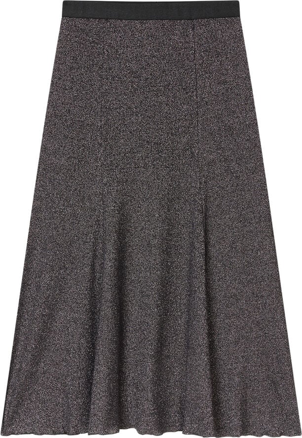 Mads Nørgaard - Copenhagen 2x2 Lurex Saga Skirt Sort