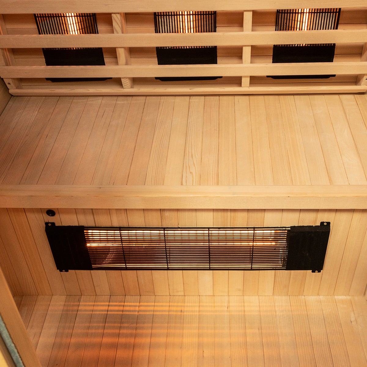 Dewello® Infraroodcabine Infraroodsauna CALGARY 115 cm x 105 cm incl. 5 full-spectrum emitters, kleurenlichttherapie, LED