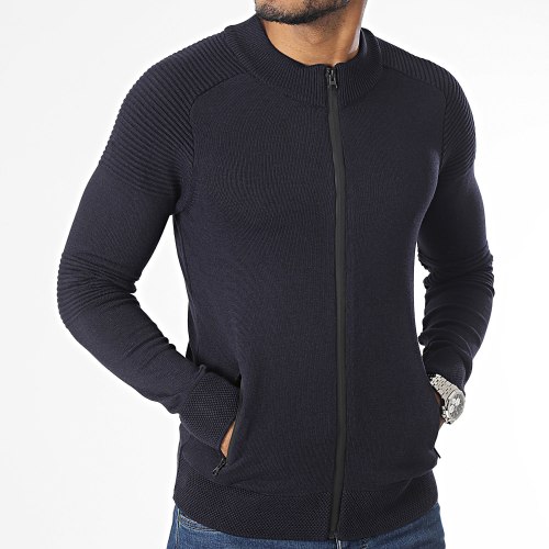Gilet Zippé Bleu Marine