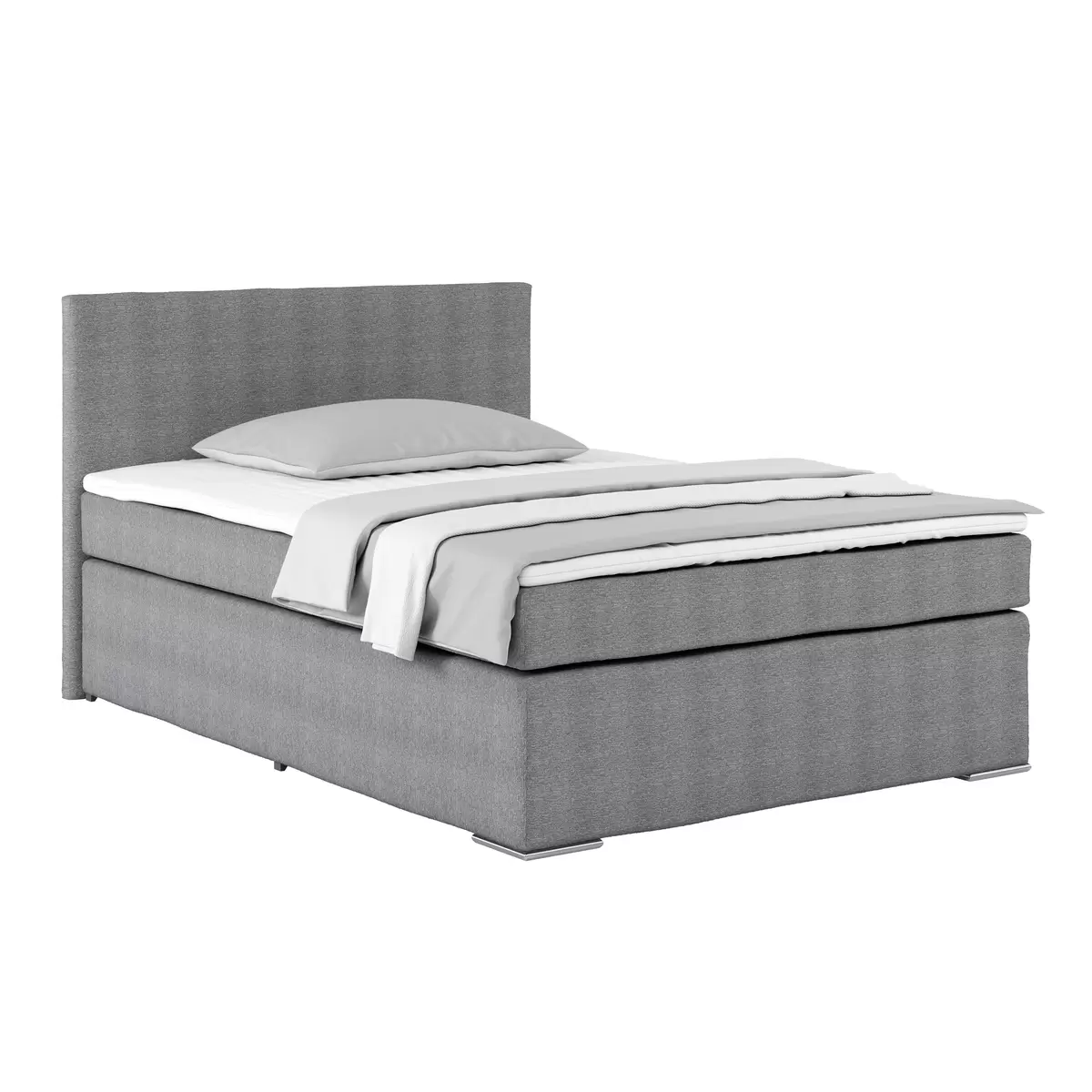 Boxspringbett Nero 140 x 200 Hellgrau
