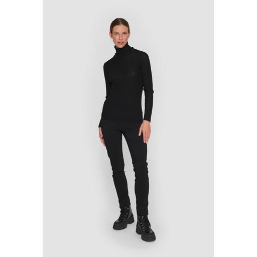 Bitte Kai Rand New Wool Rullekrave Sweater, Black, M