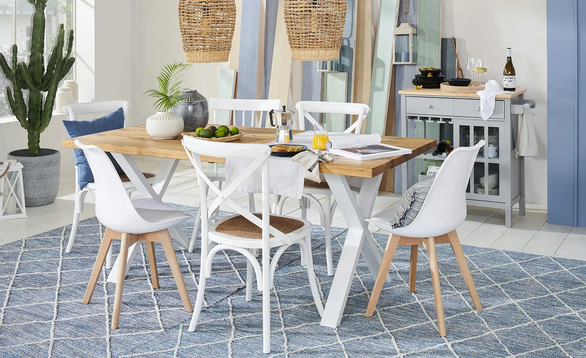 Servierwagen in Landhaus-Optik Butcher