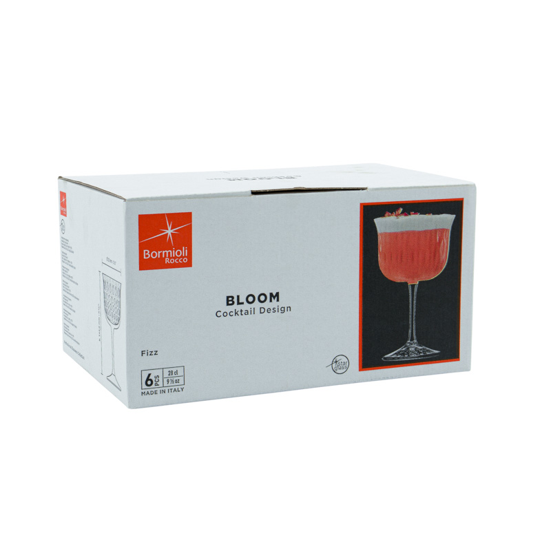 Lot de 6 verres à pied 'Bloom'