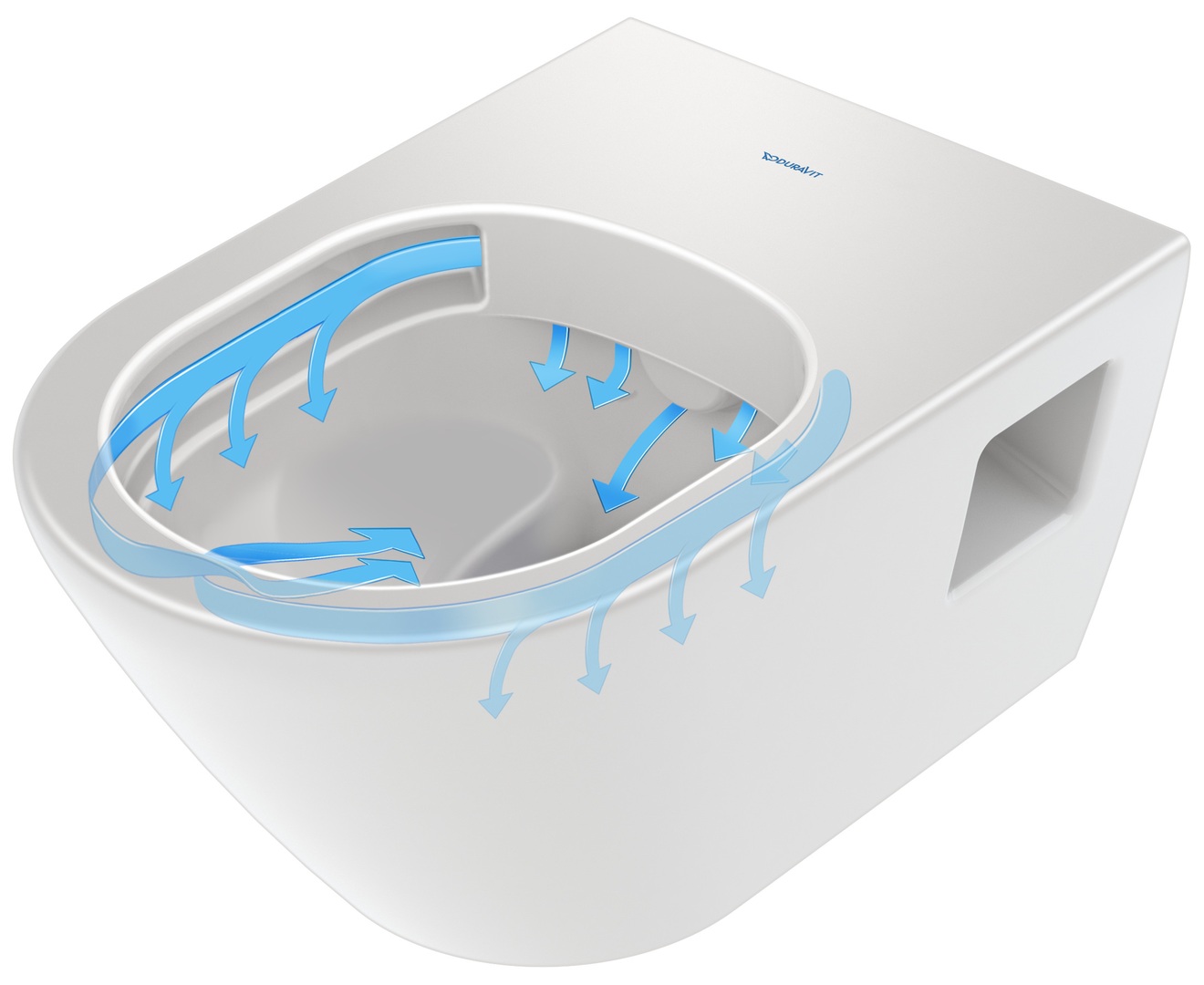 Duravit D-Neo randloos toilet wit glans
