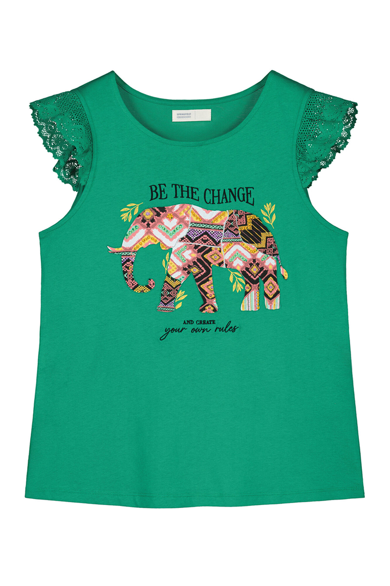Camiseta com estampa de elefante 