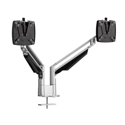 Novus Clu Duo - Support pour écran avec fixation de table - argent / anthracite