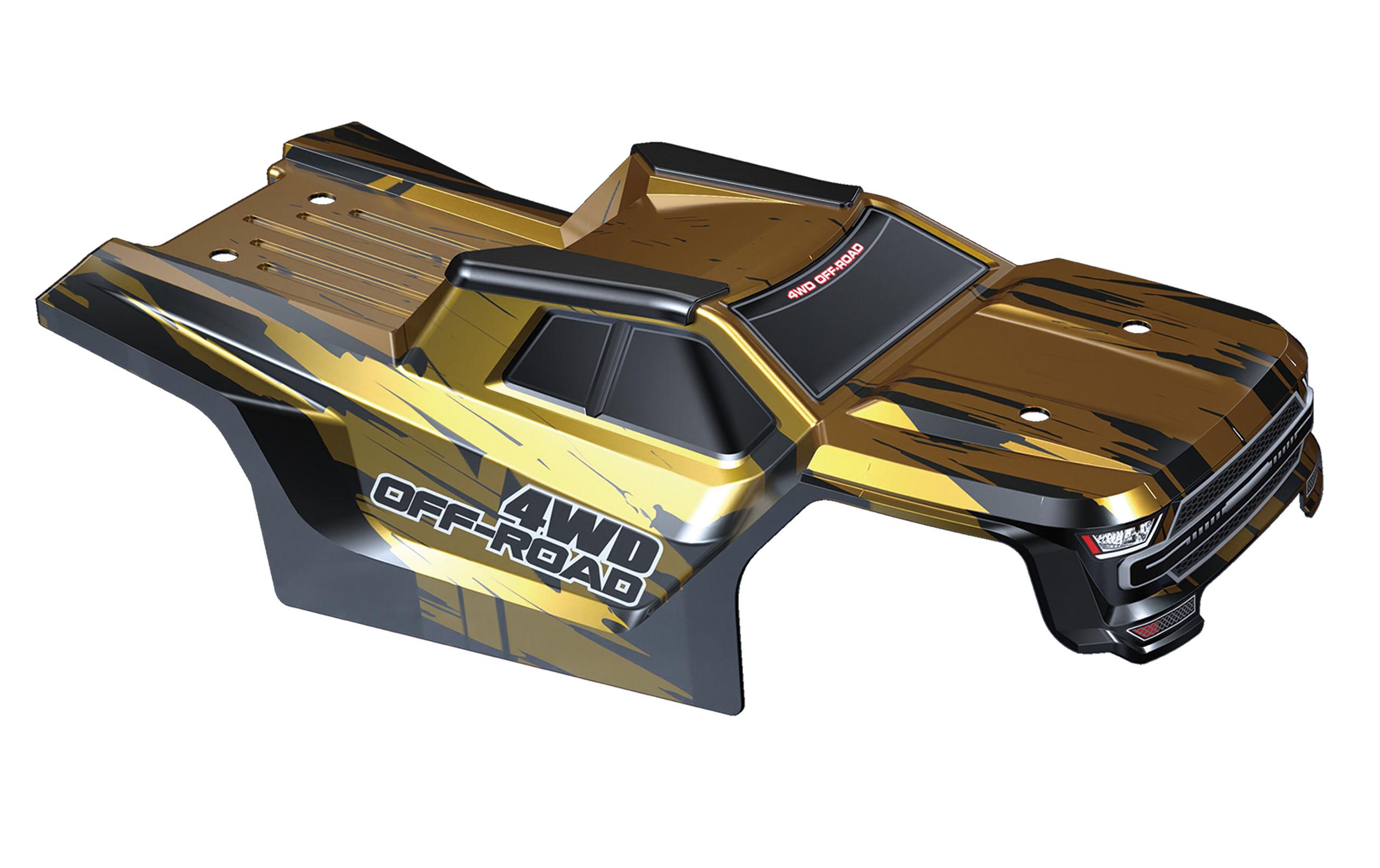 Karosserie HyperGo Truggy Gold, 1:14Ersatz Karosserie für den Hyper Go Truggy im Massstab 1:14