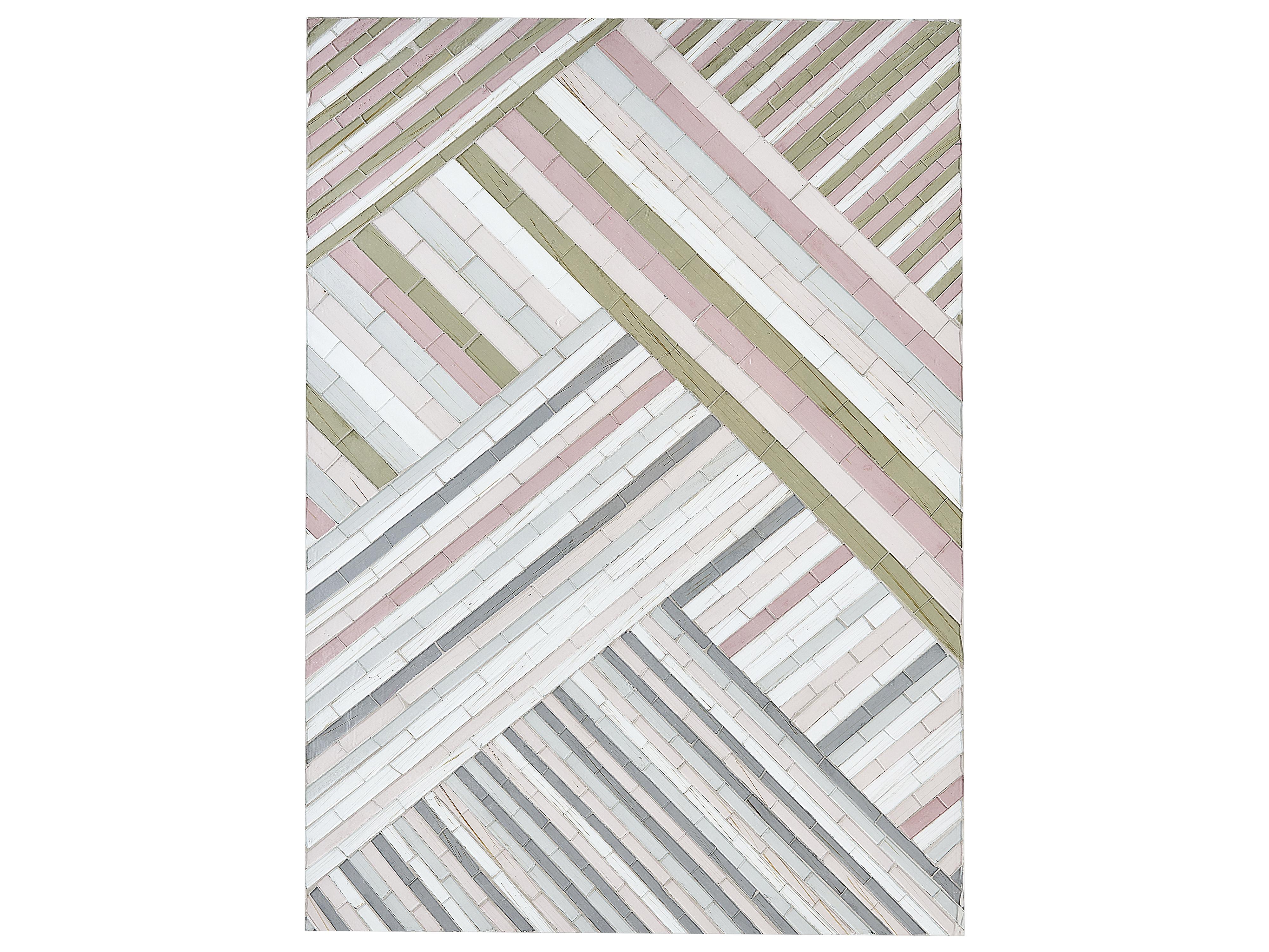 Wanddecoratie TEMBESI Glas 70 cm Meerkleurig