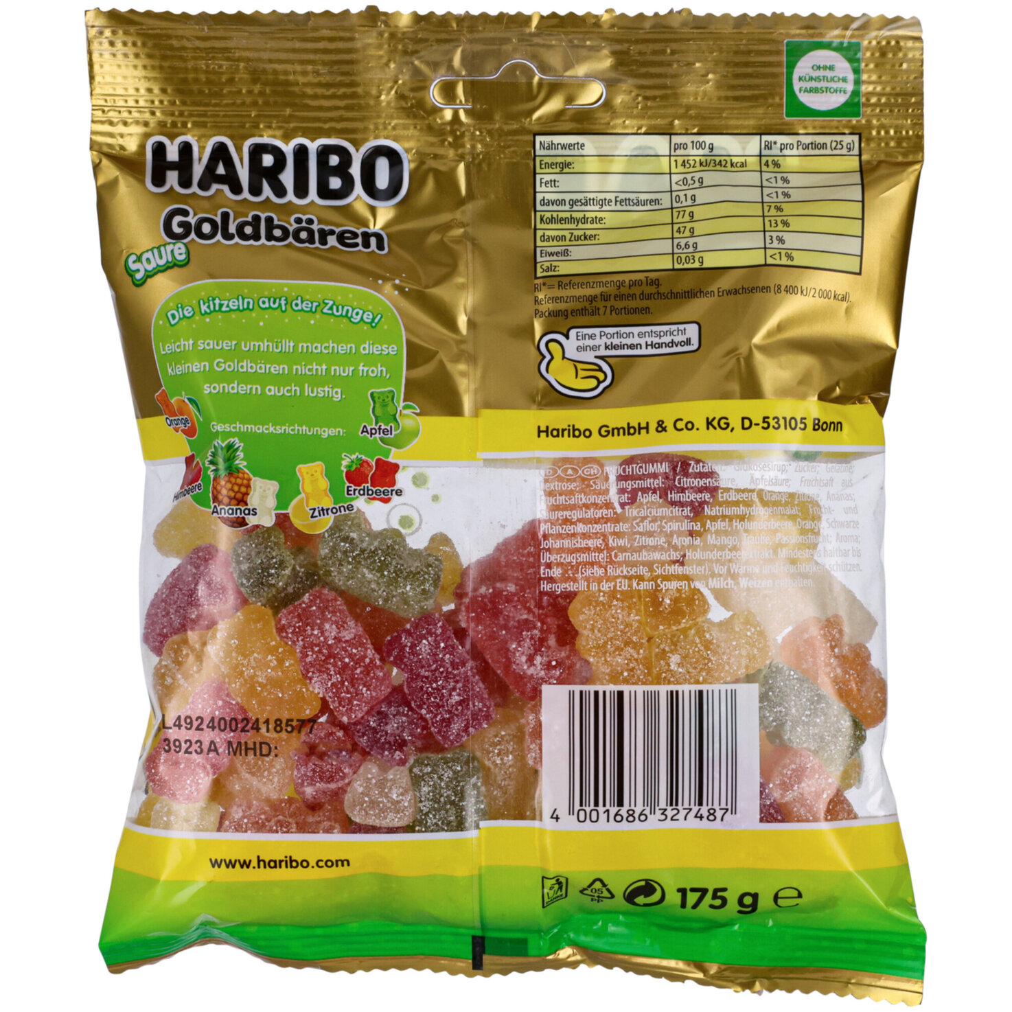 Haribo Goldbären Sauer
