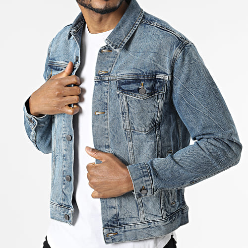 Veste Jean Highwayman Trucker Bleu Denim