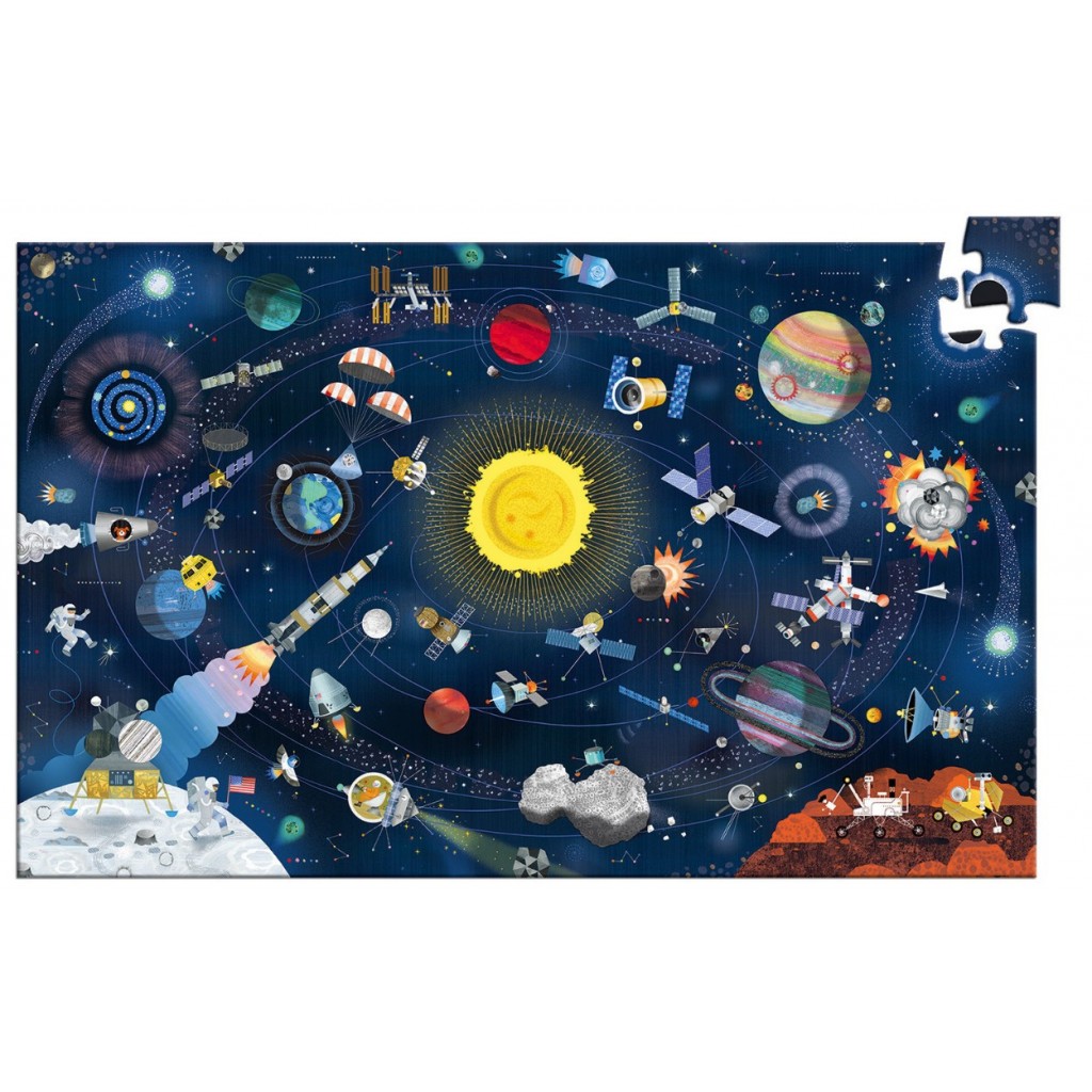 Puzzle Observation – L’Espace + Livret – 200 Pièces
