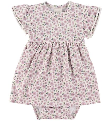 Smallstuff Kjolebody k/æ - Blåmster - Soft Rose